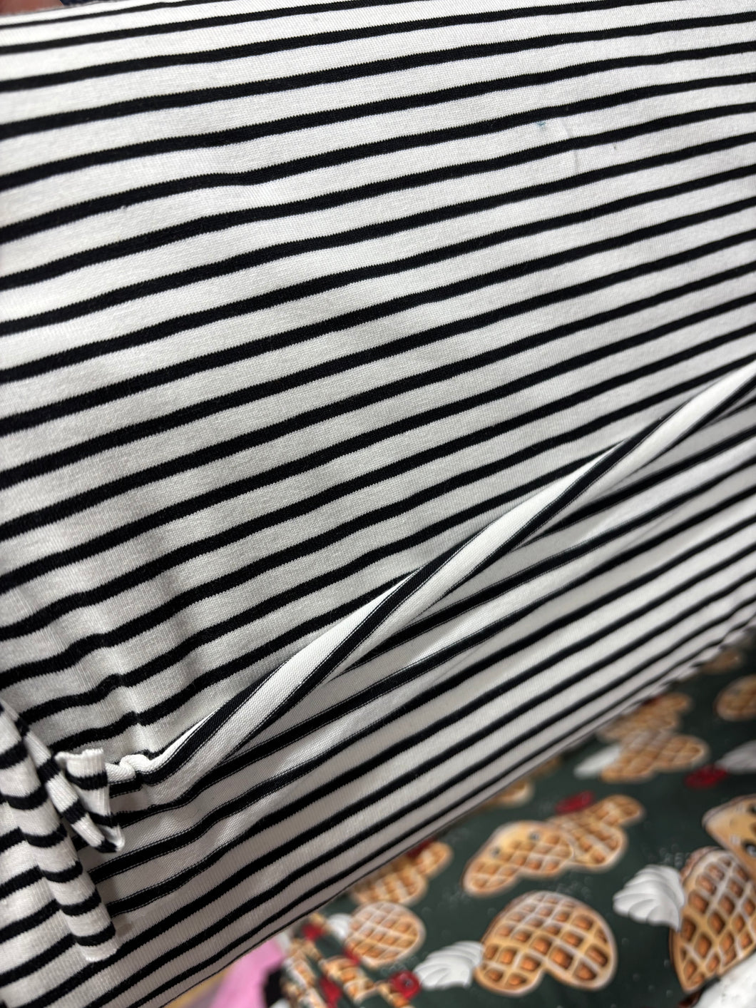 Streifen Schwarz Jersey