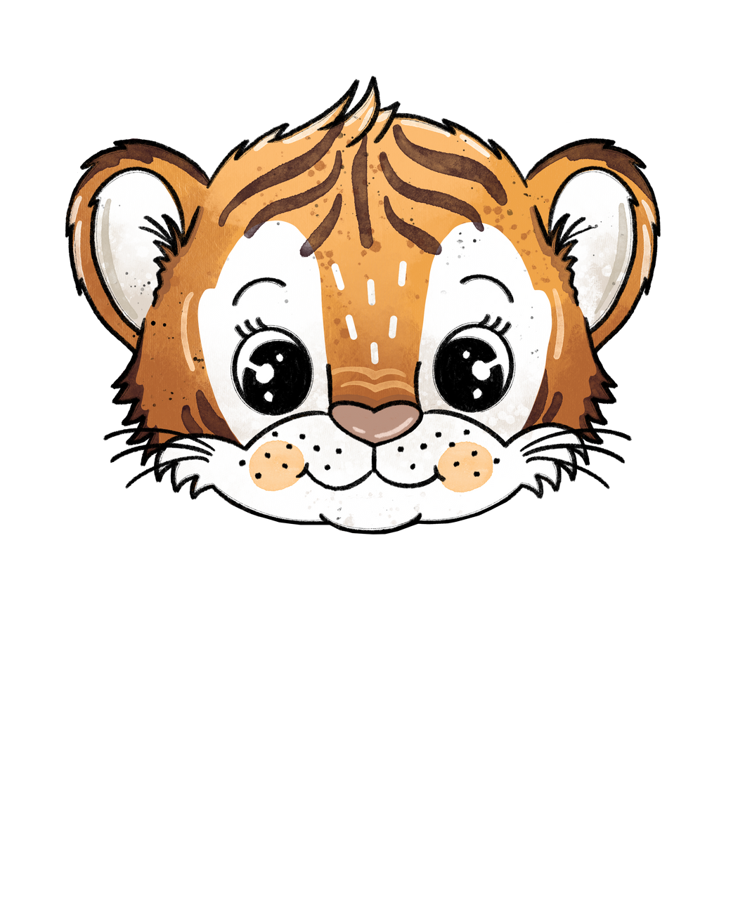 Bügelbild Tiger