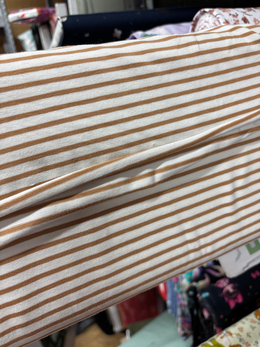 Streifen Karamell Jersey