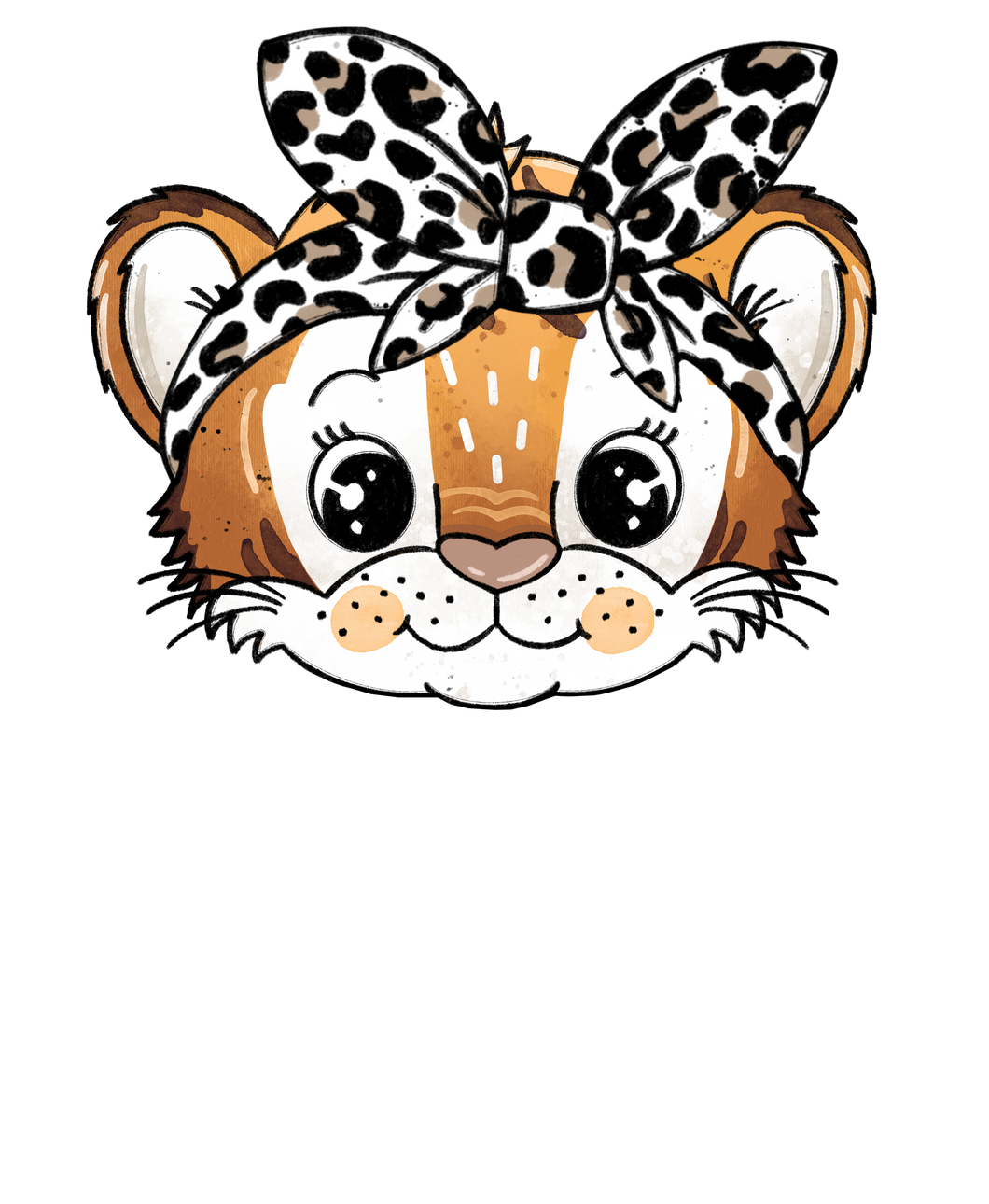 Bügelbild Tiger Leo