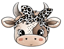 Lade das Bild in den Galerie-Viewer, Bügelbild Kuh Leo
