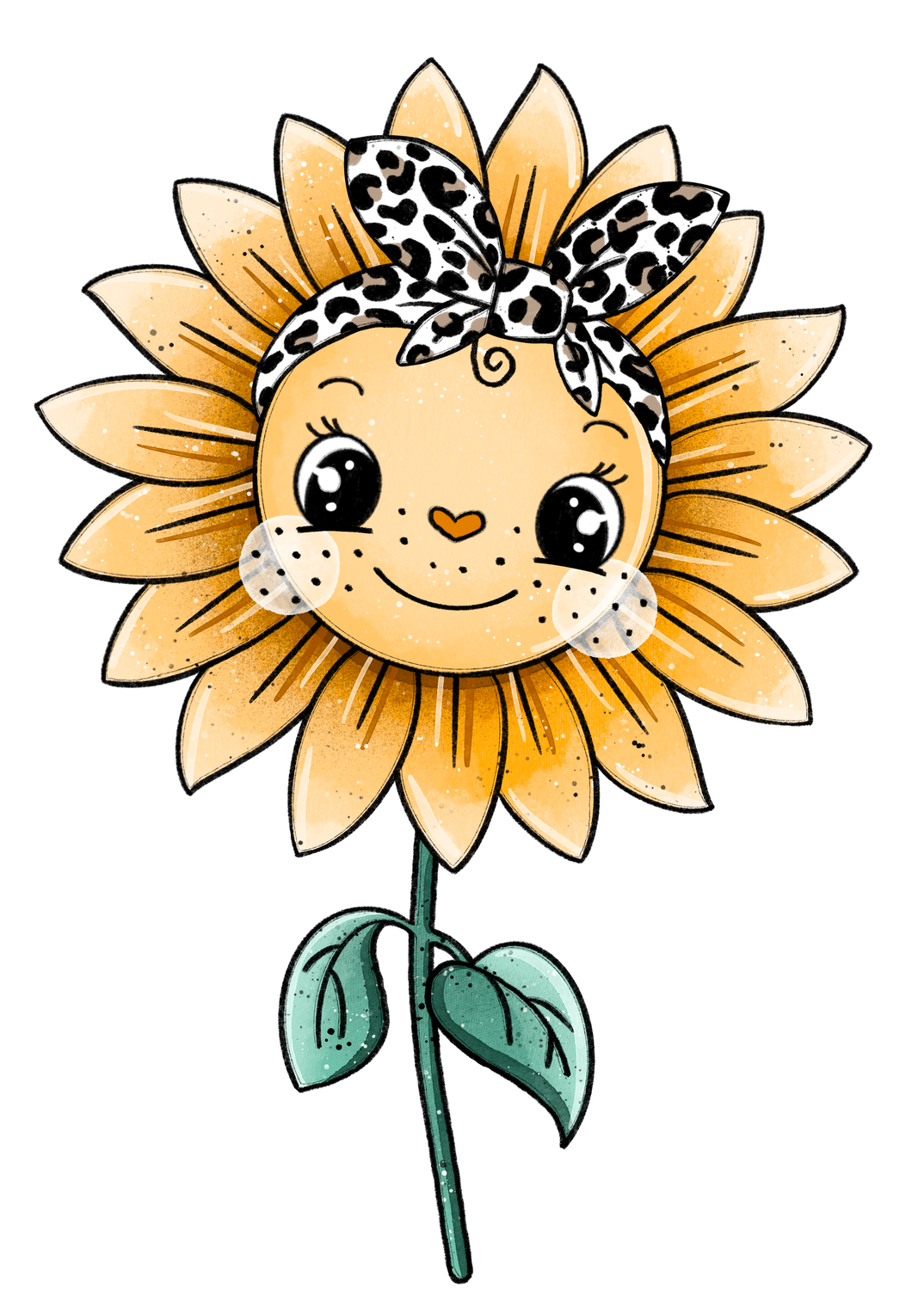 Bügelbild Sonnenblume