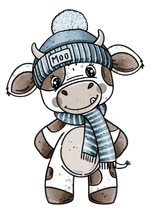 Lade das Bild in den Galerie-Viewer, Bügelbild Kuh 1
