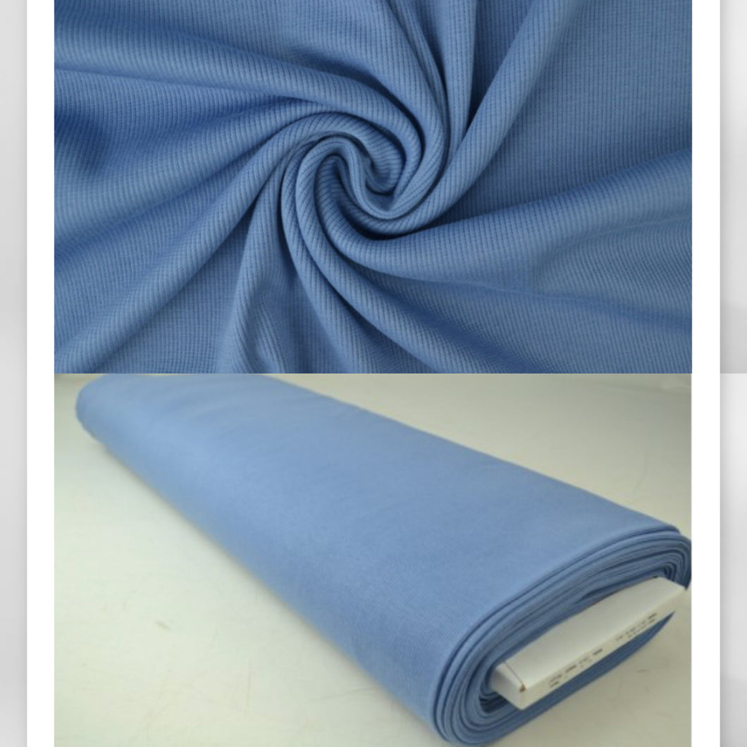 Soft Blau Rib Jersey