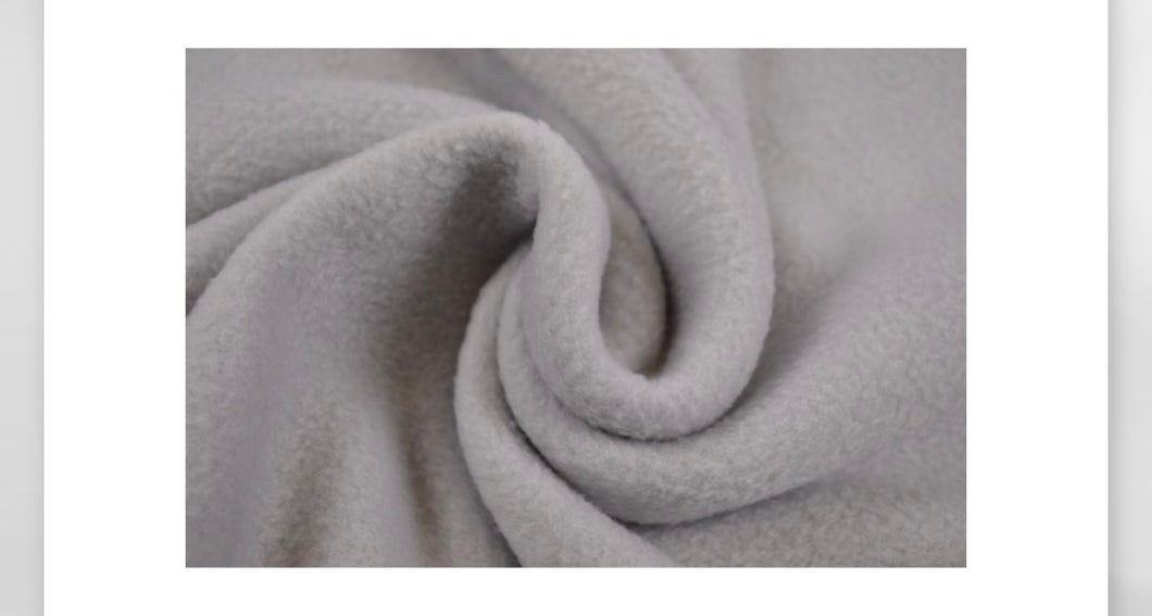 Polarfleece Silbergrau